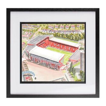 Charlton Athletic Fc The Valley Stadium Art Print, 3 of 3