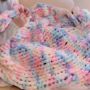 Pastel Large Colourful Chunky Knit Chenille Throw Blanket, thumbnail 2 of 2