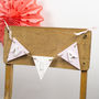 Personalised Wooden Name Bunting Pink, thumbnail 1 of 2