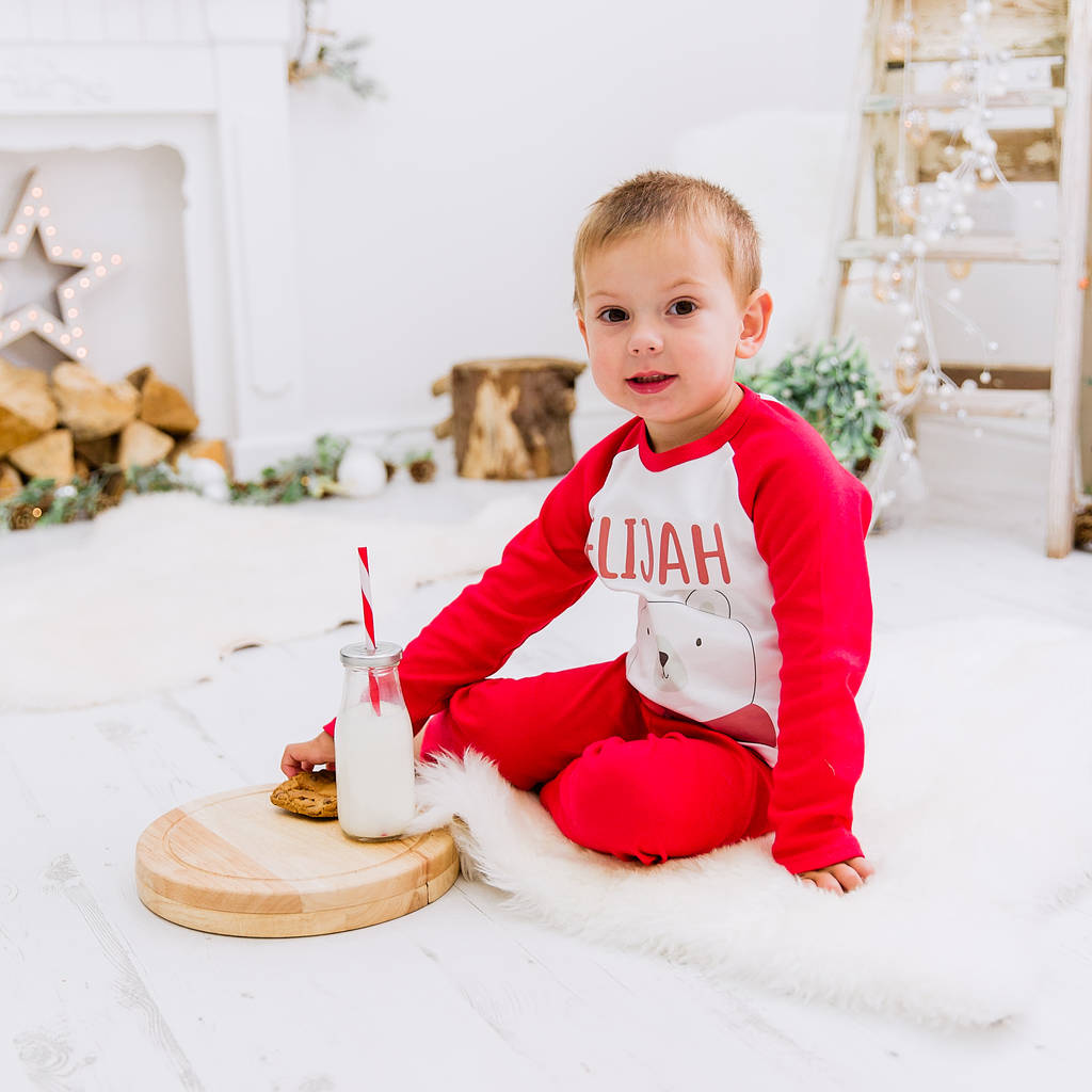 teddy bear christmas pyjamas