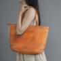 Leather Hand Woven Leather Bag Oversize, thumbnail 8 of 12