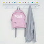 Personalised Name With Star Kids Rucksack, thumbnail 4 of 4