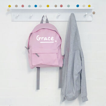 Personalised Name With Star Kids Rucksack, 4 of 4