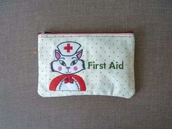 Nurse Kitty Cosmetic Pouch / Clutch, 5 of 5