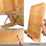 Portable Bamboo Book Stand Wooden Reading Rest, thumbnail 3 of 7