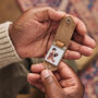 Personalised Metal Photo Keyring With Leather Case, thumbnail 3 of 12