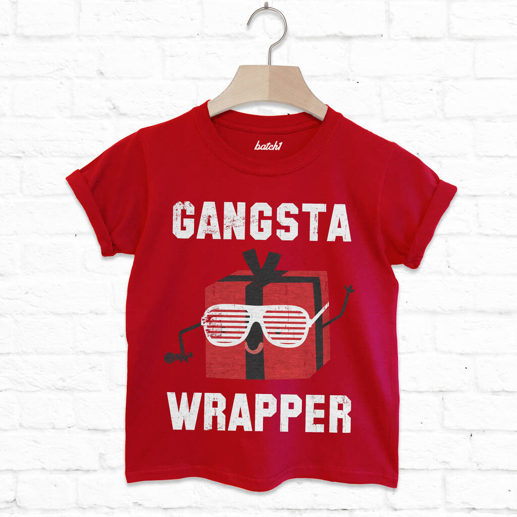 Gangsta Wrapper Children's Christmas T Shirt