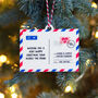 Personalised Postcard Christmas Tree Decoration, thumbnail 1 of 5