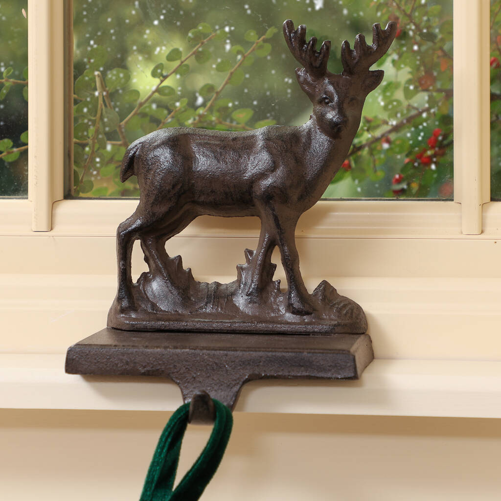 Traditional Cast Iron Christmas Stocking Holder By Dibor