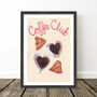 Coffee Club Croissant And Coffee Art Print, thumbnail 9 of 10