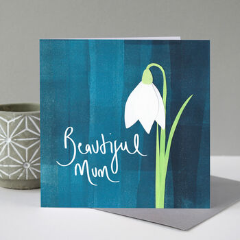 Snowdrop Mother's Day Card, 3 of 6