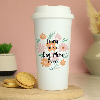 Personalised Floral Travel Mug, 7 of 9