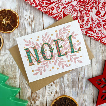 Peace, Joy And Noel Christmas Card Multipack, 4 of 6