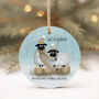 Farmyard Sheep Christmas Bauble, thumbnail 1 of 6