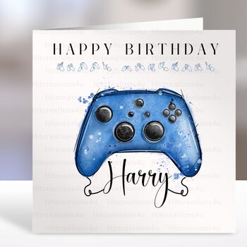 Gamer Birthday Card Controller, 4 of 7