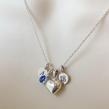 Personalised 18th Birthday Necklace With Heart, 3 of 6