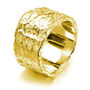 Wide Hula Ring In Gold Vermeil Plated, thumbnail 1 of 8