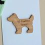 '60 Pawfect Years!' Dog Token And Birthday Card, thumbnail 2 of 2