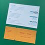 Colourful, Fun Ticket Style Alternative Wedding Invitation, thumbnail 4 of 5