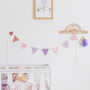 Personalised Lilac And Pink Bunting, thumbnail 1 of 7