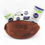 Personalised Leather Rugby Ball Wash Bag, thumbnail 1 of 9