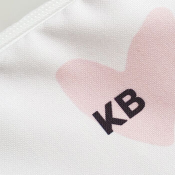 Heart Print Personalised Make Up Bag, 6 of 6