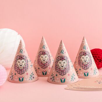Zodiac Star Sign Party Hats Four Pack, 7 of 12