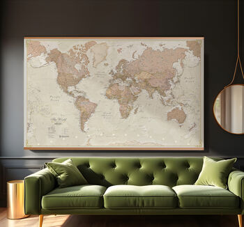 Giant Canvas World Map, 5 of 12