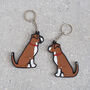 Boxer Key Ring Personalisation Available, thumbnail 4 of 4