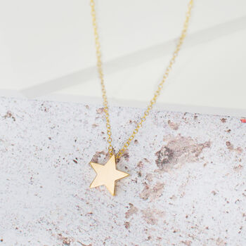 Gold Vermeil Star Necklace, 2 of 7