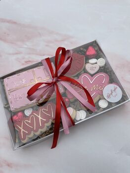 Valentine And Galentine Iced Sugar Cookie Gift Set, 4 of 4