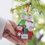 Family Personalised Christmas Decoration With Shovel, thumbnail 1 of 3