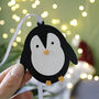 Personalised Baby First Christmas Penguin Decoration, thumbnail 7 of 10