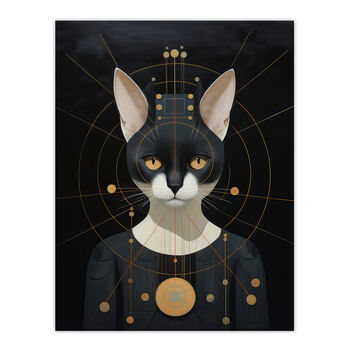 Interplanetary Cat Queen Futuristic Wall Art Print, 6 of 6