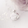 Personalised Round Sterling Silver Locket Necklace, thumbnail 3 of 12