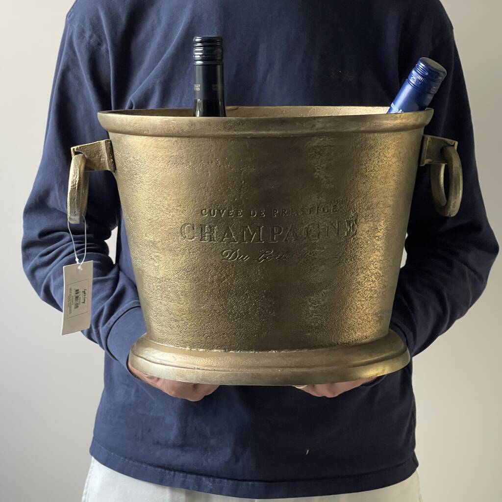 Cristal Wine/Champagne Cooler Antique Bronze, 1 of 5