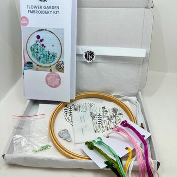 Flower Garden Embroidery Kit, 6 of 12