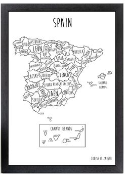 Spain Map Print, 2 of 2