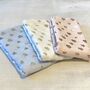 Metallic Gold Heart Print Scarf, thumbnail 4 of 6