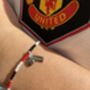 Manchester United Football Fan Mufc Bracelet With Heart Charm, thumbnail 2 of 5