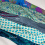 Fair Trade Recycled Sari Hair Neck Scarf Square 55cm, thumbnail 9 of 12