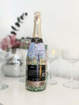Personalised Hand Painted Engagement Story Bottle, 4 of 7