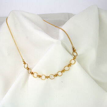 Simple Chain And Circle Necklace, 4 of 12