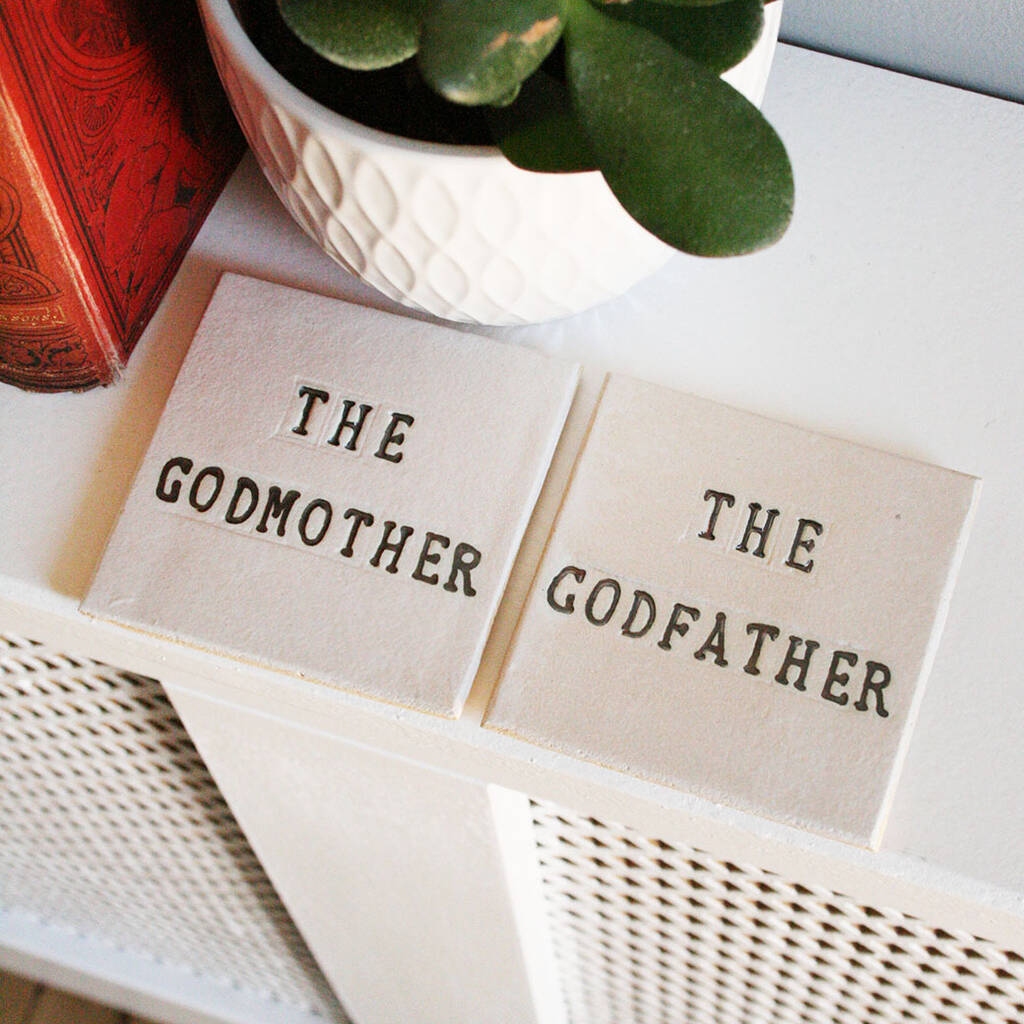 The Godfather/Godmother Ceramic Coaster, 1 of 10