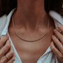 Olivia Rope Chain Necklace Gold Plated, thumbnail 1 of 11