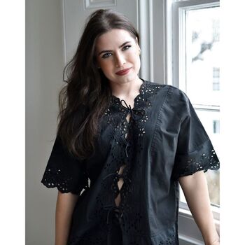 Ladies Black Cotton Short Pyjama Set 'Betty', 5 of 8