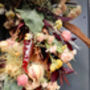 Dried Autumn Wreath With Chillies 'Hansel', thumbnail 9 of 11