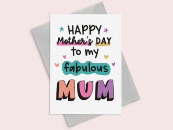 Fabulous Mum Mothers Day Card, 6 of 7