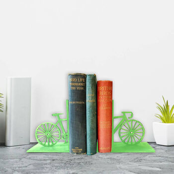 Red Cyclist Bike Art Bookends, 5 of 8