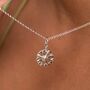 Sterling Silver Compass Necklace, thumbnail 2 of 11